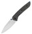 Spitfire (Aluminum + Black Micarta) Liner Lock Pocket Knife [3.13" Satin 14C28N] Kizer Cutlery V3690A1