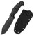 Sheepdog Survival (Black G10) Fixed Blade [5.28" Black Coating 1095] Kizer Cutlery 1105A3