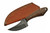 Damascus Rhino Skinner Walnut Wood Handle Fixed Blade (6.5" Overall)
