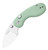 Microbe (Green G10) Button Liner Lock Pocket Knife [2.19" Satin 14C28N] Kizer Cutlery V2742A4