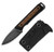Whiskey Jack (G10 & Mkuruti Wood) Fixed Blade [2.06" Acid Washed Damascus] Kizer Cutlery 1108A2