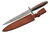 Damascus Leather Commando Dagger Stacked Leather Handle Fixed Blade (13" Overall)