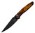 Pro-Tech Avalon Button Lock Knife Solid "Del Fuego" Custom Anodized Aluminum (4.25" DLC Black MagnaCut) PN1104-DF