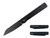 DEFCON Operator (Reverse Tanto) Black Aluminum Pocket Knife (3" Black 14C28N) TD013BK