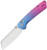Madrac CL AirTi (Titanium & Crystallized Titanium) Clutch Lock Pocket Knife [3.06" Satin M390] Kizer Cutlery K3693ACS2