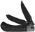 Trestle TP AirTi (Aluminum & Micarta) Slip Joint Pocket Knife [3.23" Black PVD BD1N] Kizer Cutlery K3761TPA3