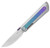 Quoll Front Flipper Knife Crystallized Titanium (2.95" Stonewashed S45VN) Kizer Cutlery Ki3733A2