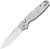 Pokiman (Aluminum Foil G10) Button Linerlock Pocket Knife [3.14" Satin AEB-L] Kizer Cutlery V3789BCA1