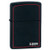 Black Matte W / Red Line Zippo
