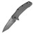 Kershaw Link Spring Assisted Knife Gray Aluminum [3.25" Acid Stonewash 420HC] Tanto 1776TGRYBW