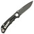 Spartan Knives Harsey Knife Frame Lock Black Titanium [3.875" Black S45VN] Drop Point SF5BK