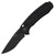 SOG Banner Spring Assisted Knife Black Aluminum [3.50" Black Plain] BA1001