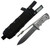 CRK Green Baret Fixed Blade Knife Gray Micarta [7.00" Black MagnaCut] Spear Point GB7-1000