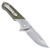 Kizer Vanguard Series Kane Manual Knife Liner Lock Green G-10 [3.50" Stonewash VG-10] Clip Point V4467A2