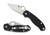 Spyderco Paramilitary 3 Folding Knife Compression Lock Black G-10 [3.00" Satin S30V] Clip Point C223GP