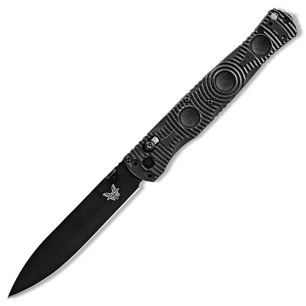 Benchmade SOCP Manual Knife AXIS Lock Black CF-Elite [4.47" Black D2] 391BK