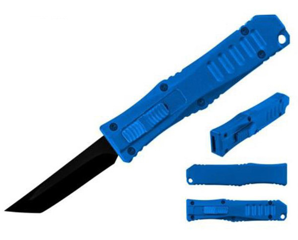 Mini OTF Pocket Knife (BLUE/TANTO)