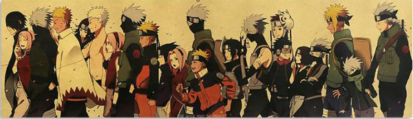 Print - Naruto Leaf Village Time Line (Naruto Anime)