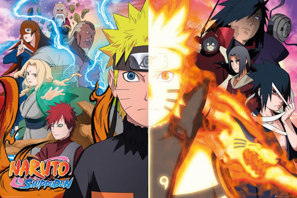 Naruto Split Group Anime Poster