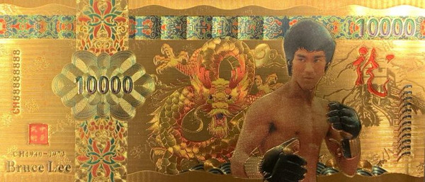 Bruce Lee (Boxing Gloves) Souvenir Coin Banknote