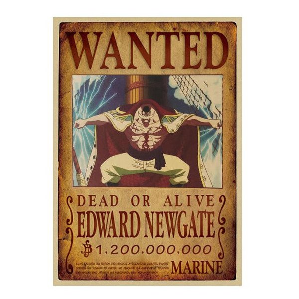 Print - One Piece Wanted Poster (EDWARD NEWGATE) aka White Beard 1,200,000,000