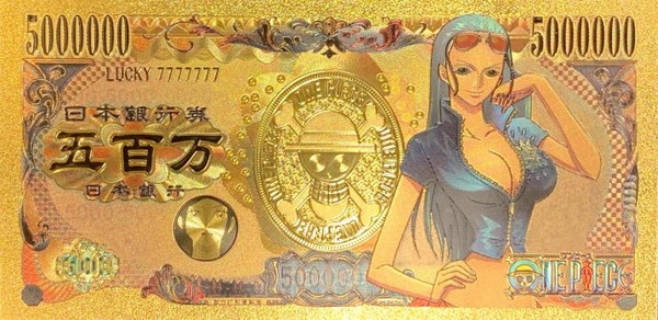 One Piece Anime (Nico Robin) Souvenir Coin Banknote