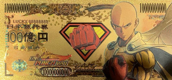 One Punch Man Anime (Saitama) Souvenir Coin Banknote