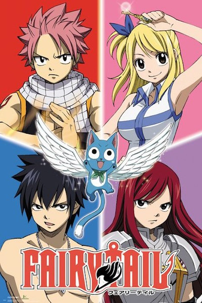 Fairy Tail "Quad" Anime Poster
