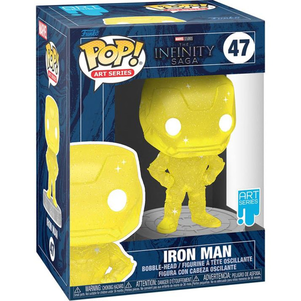 Funko POP (Artist's Series) - Iron Man Yellow "Avengers Infinity Saga" w/ Case [47]