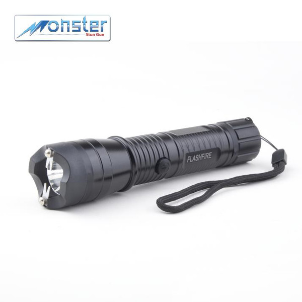 Monster Flashfire (Black) Flashlight w/ Double-Spark Stun Gun