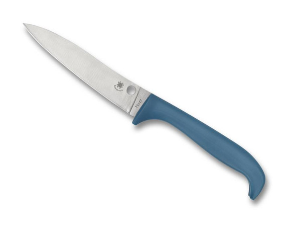 Counter Puppy Blue Kitchen Knife (3.4" Satin) Spyderco K20PBL