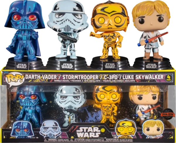 Funko POP - Star Wars Retro Comic Series [4 Pack] (SPECIAL EDITION)