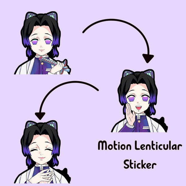 3D Motion Sticker (Demon Slayer) Shinobu Kocho