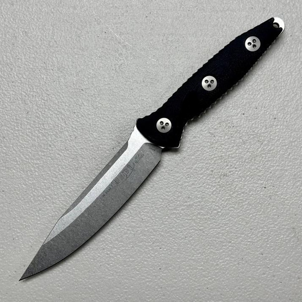 Microtech Socom Alpha Black Fixed Blade G-10 (5.00" Stonewash M390) 113-10