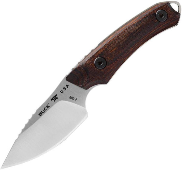 Buck 662 Alpha Scout Fixed Blade Knife Walnut Dymalux (2.8" Satin S35VN) 0662WAS