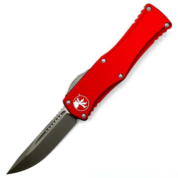 Microtech Hera Red OTF Knife (3.125" Apocalyptic) 703-10APRD
