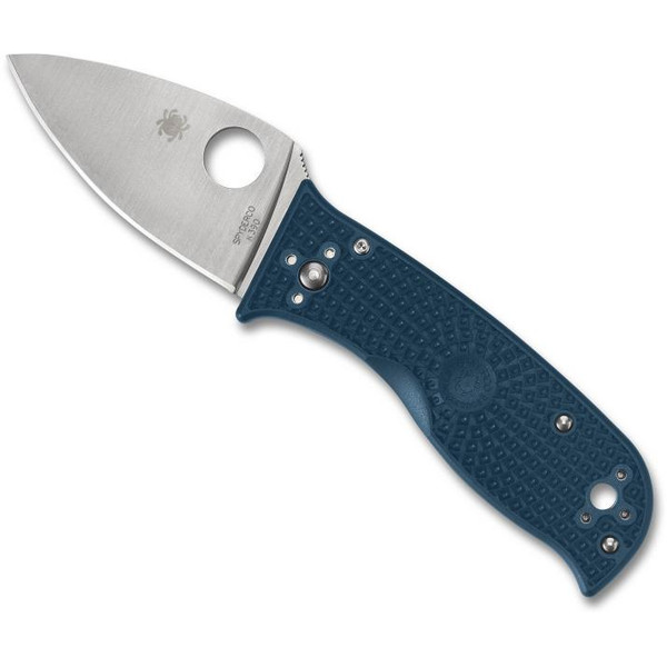 Lil' Temperance 3 (Blue) Lightweight Knife (2.92" Satin K390) Spyderco C69PBL3K390
