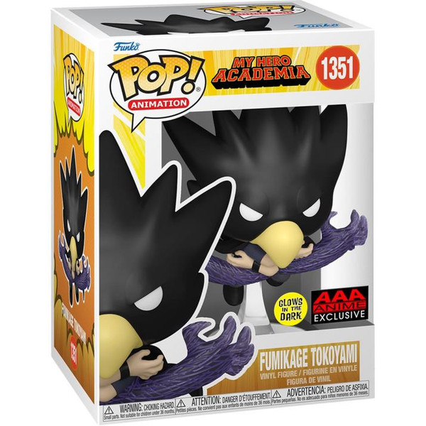 Funko POP Fumikage Tokoyami Fallen Angel (Glow-in-the-Dark) "My Hero Academia" AAA Exclusive [1351]