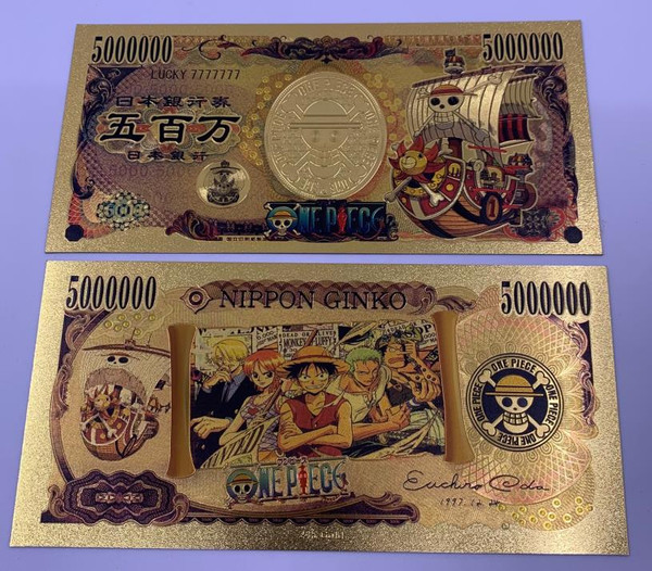 One Piece Anime (Thousand Sunny) Souvenir Coin Banknote