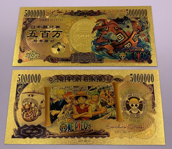 One Piece Anime (Jinbe) Souvenir Coin Banknote