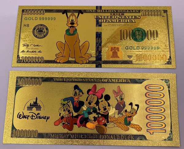 Disney (Pluto Dog) Souvenir Coin Banknote