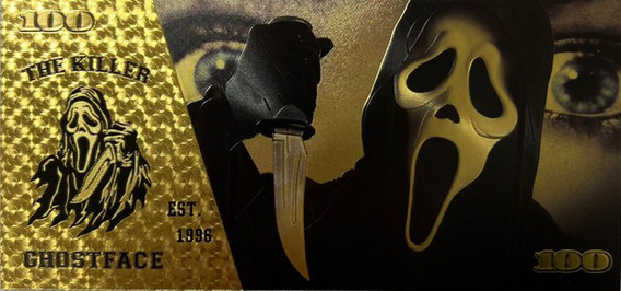 Horror Movies (Ghostface) Souvenir Coin Banknote