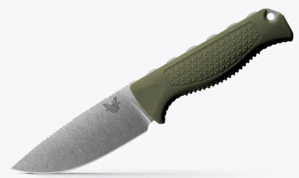 Benchmade Steep Country Green Fixed Blade (3.5" Stonewash S30V) 15006-01