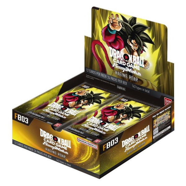 Dragon Ball Super Fusion World TCG: Set 03 Raging Roar [Sealed Booster Box] 24 Packs