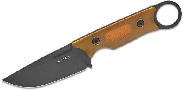 Cabox (Ultem (PEI) Handle) Fixed Blade [3.36" Black Nitro-V] Kizer Cutlery 1048A6