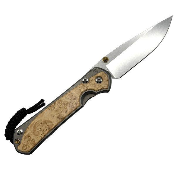 CRK - Large Sebenza 31 [Left Handed] (Inlay Box Elder) (3.61" Stonewashed MagnaCut) L31-1109
