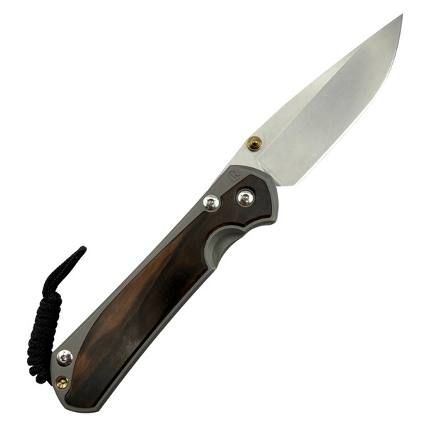 CRK - Large Sebenza 31 [Left Handed] (Macassar Ebony) (3.61" Stonewashed MagnaCut) L31-1117