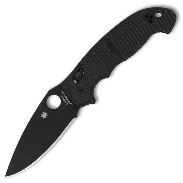 Manix XL 2 Salt Black G-10 Knife [3.85" Black MagnaCut] Spyderco C95GMCBKP2