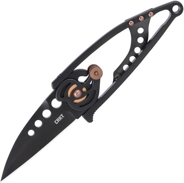 CRKT - Snap-Lock (Black) Folding Pocket Knife (2.5" Black 420 Stainless)