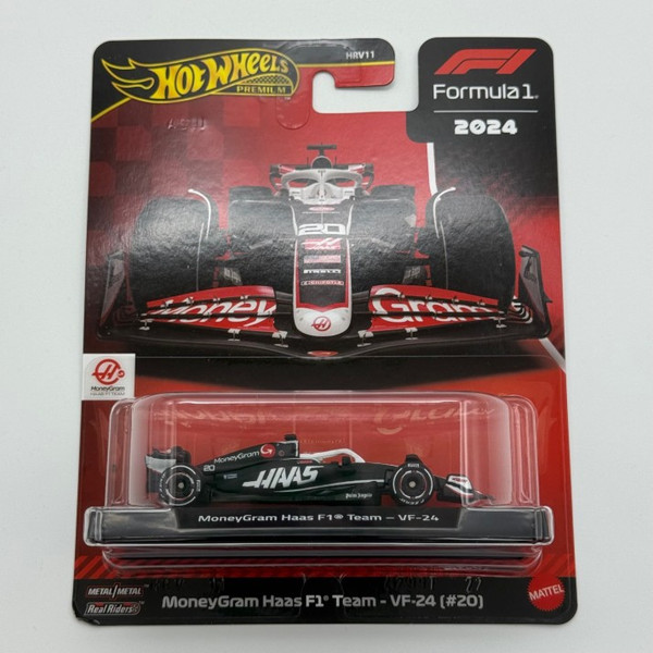 Hot Wheels Premium: Formula 1 MoneyGram Haas F1 Team VF-24 #20 (1:64 Scale) 2024